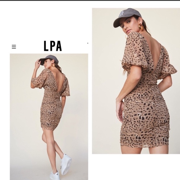 BNWT LPA Cheetah Dress - Picture 2 of 5